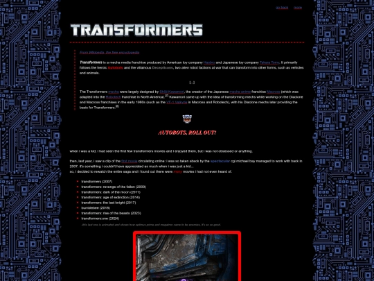 transformers screenshot