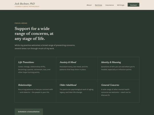 services screenshot