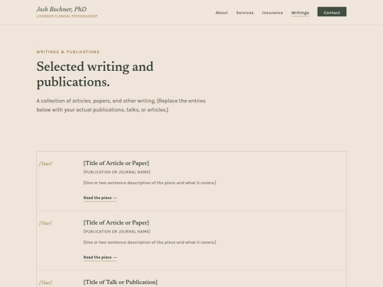 writings screenshot