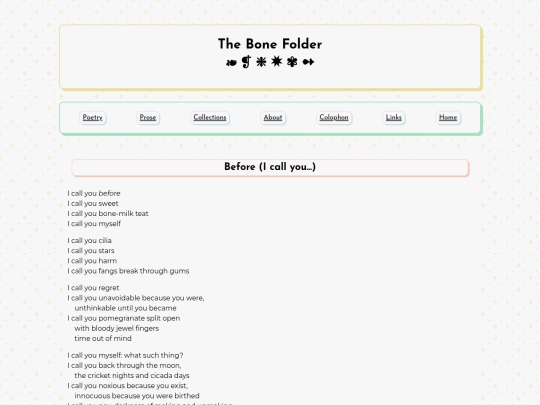 poetry/beforeicallyou screenshot