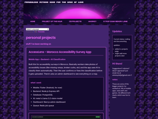 Website screenshot