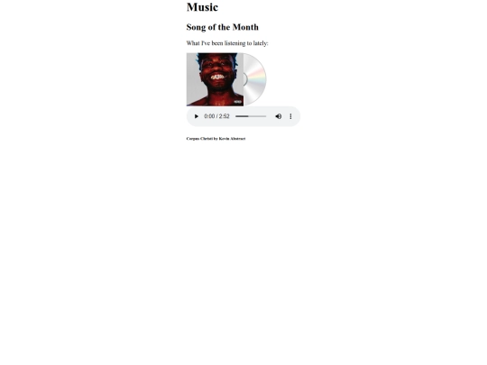 Music screenshot