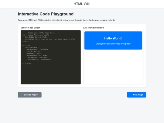 html-wiki/2 screenshot