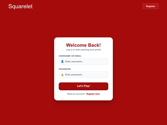 squarelet/login screenshot