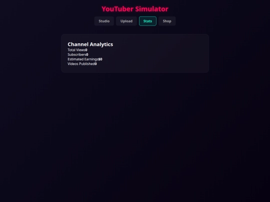 tube-sim/analytics screenshot