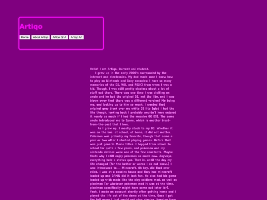 Website screenshot