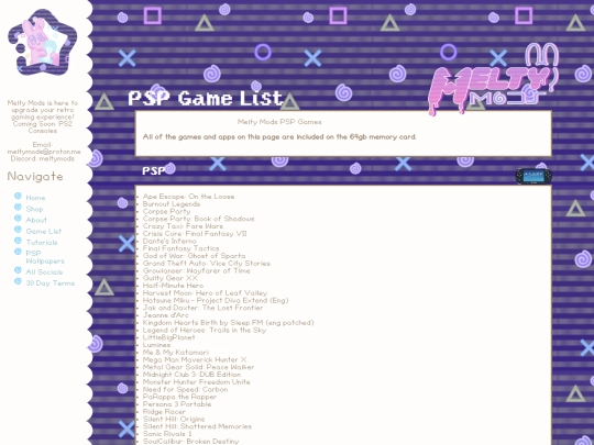 Website screenshot