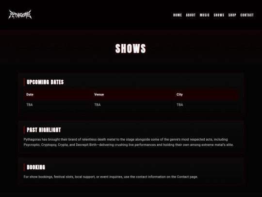 Website screenshot
