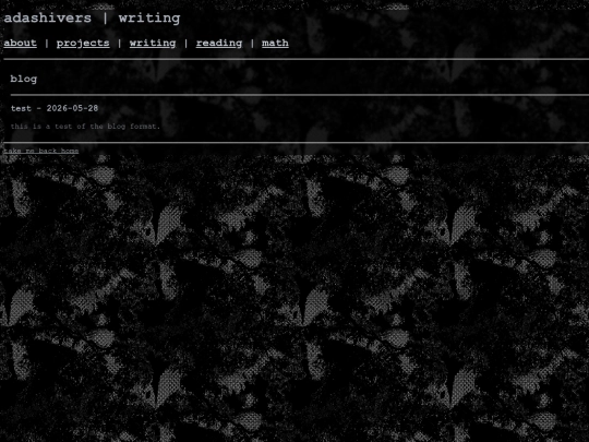 writing screenshot
