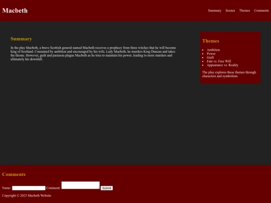 Website screenshot