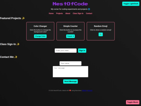 Website screenshot