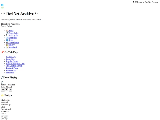 Website screenshot