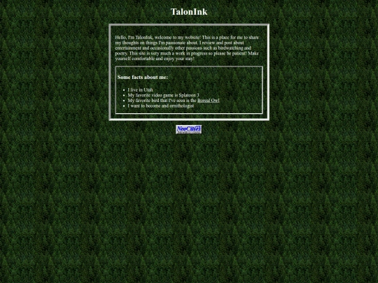 Website screenshot
