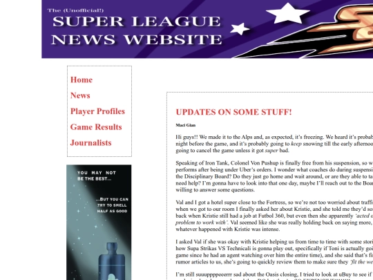Website screenshot