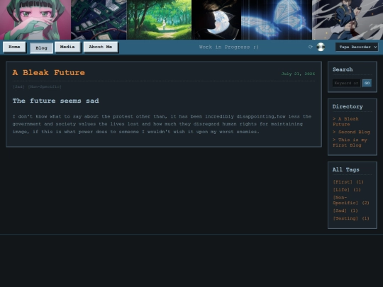 blog screenshot