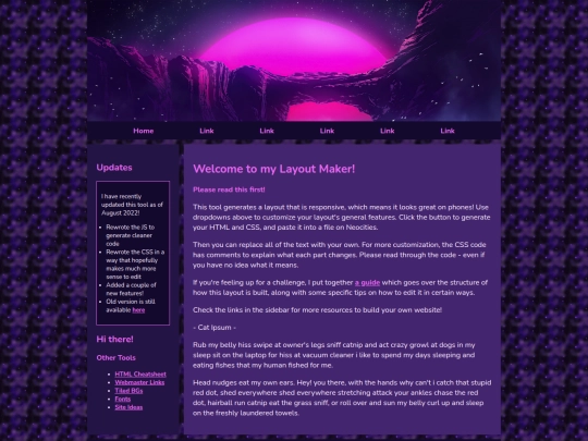 Website screenshot