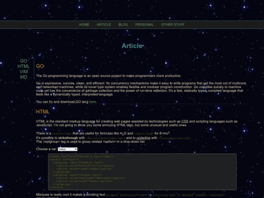 Website screenshot