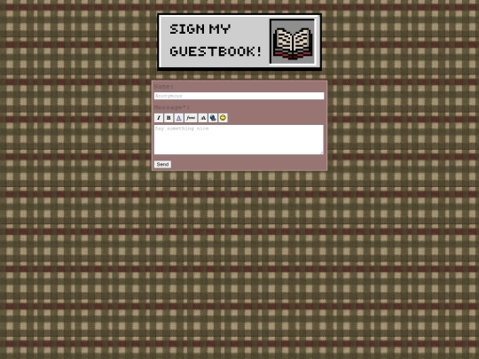 guestbook screenshot