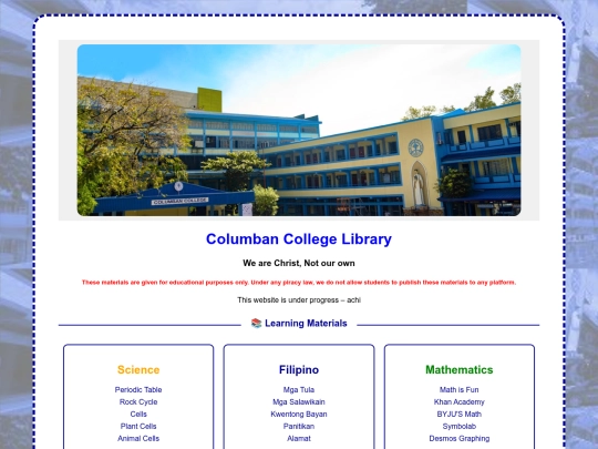 Website screenshot