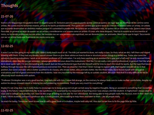 pages/thoughts screenshot
