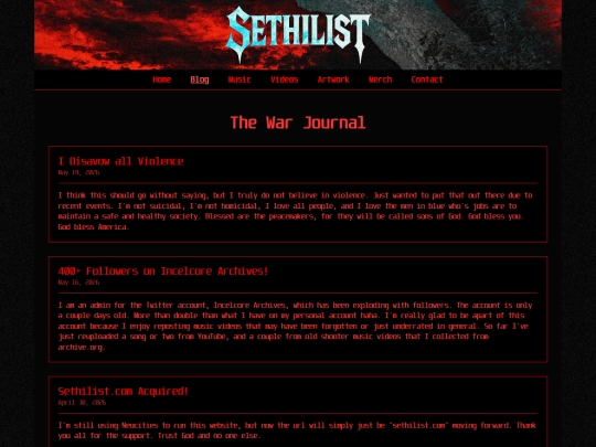 blog screenshot