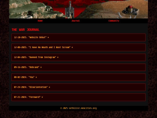 Website screenshot