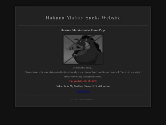 Website screenshot