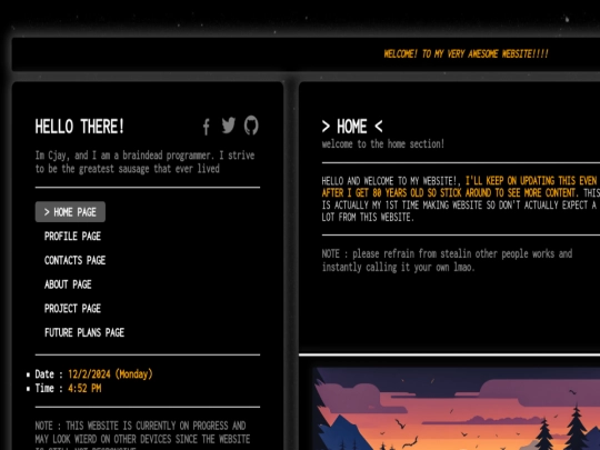Website screenshot