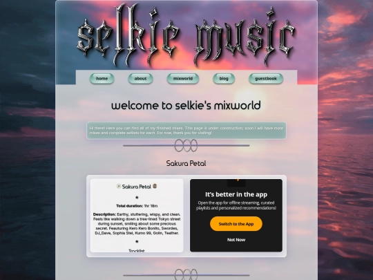 Website screenshot