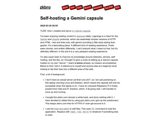 posts/self-hosting-a-gemini-capsule screenshot