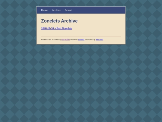 blog/archive screenshot