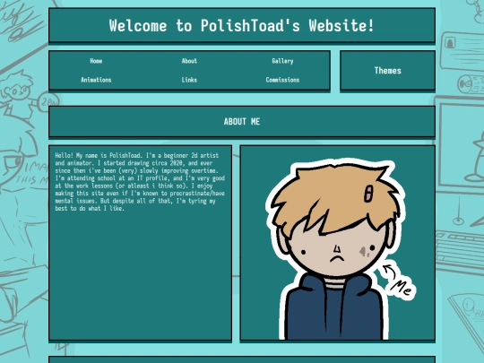 pages/about screenshot