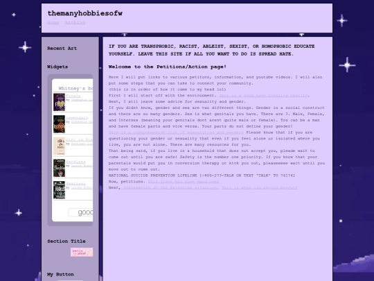 petitions screenshot