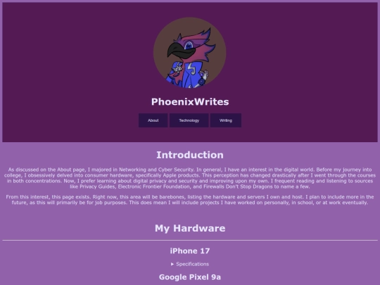 Website screenshot