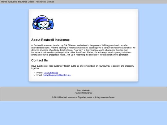 Website screenshot