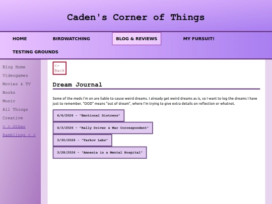 Website screenshot