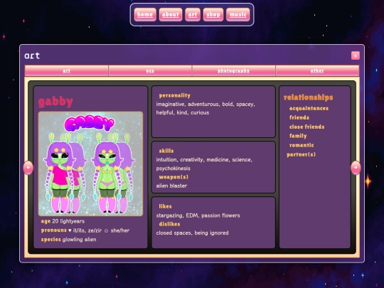 Website screenshot