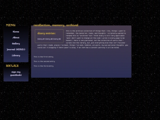 test/journal screenshot
