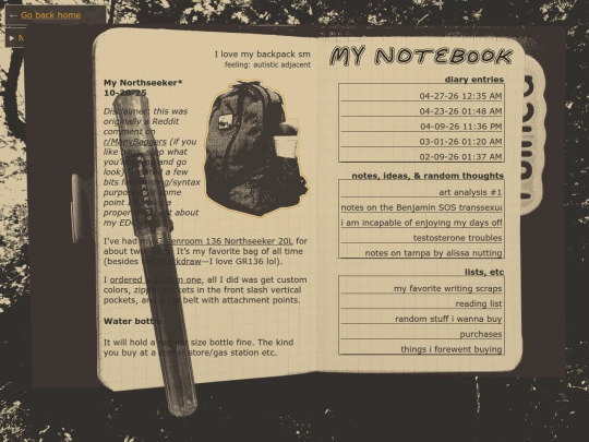 notebook/notes/backpackluv screenshot