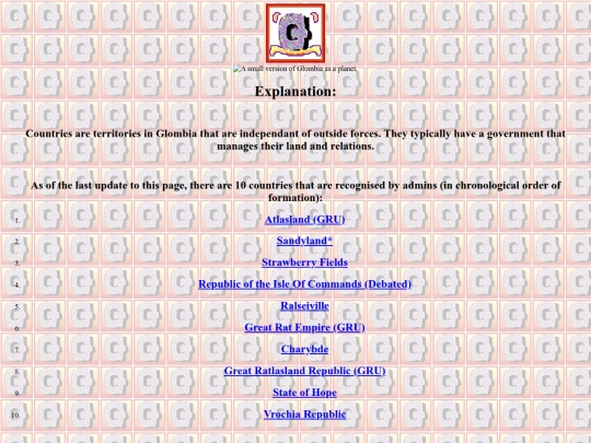 countries screenshot
