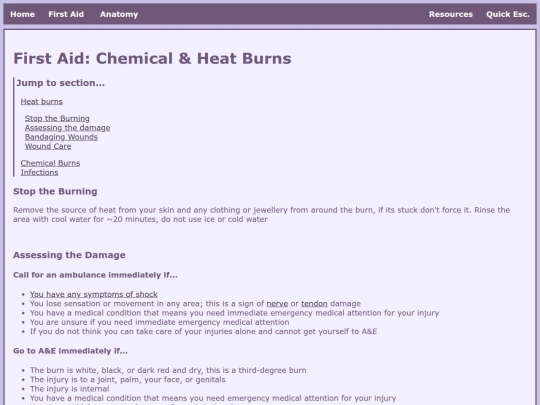 FirstAid/burnsfirstaid screenshot