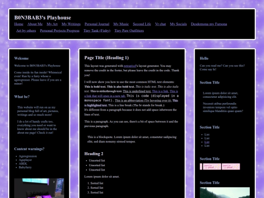 Website screenshot