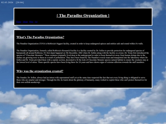 Website screenshot