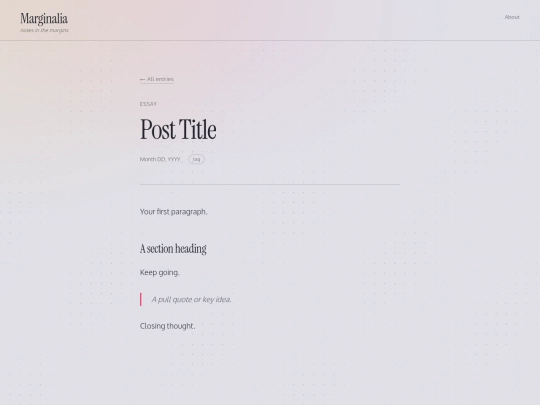 Website screenshot