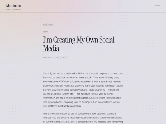 Website screenshot