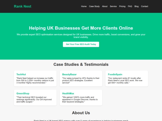 Website screenshot