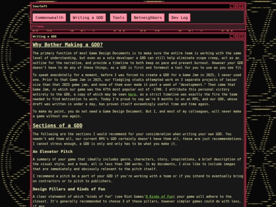 Website screenshot