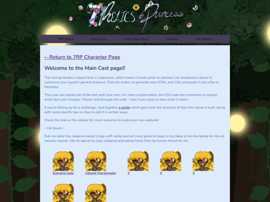 7 Relics Princess/MainCast screenshot