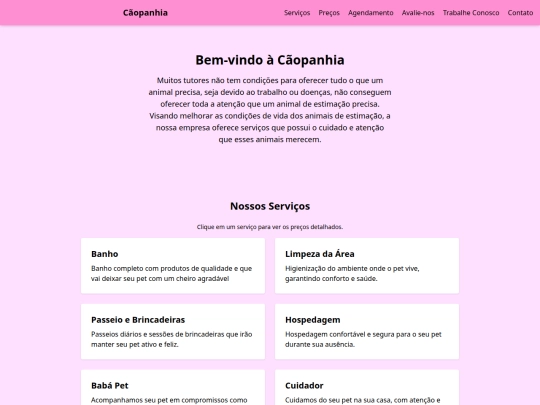 Website screenshot