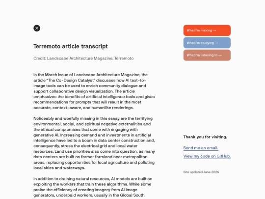 terremoto-transcript screenshot